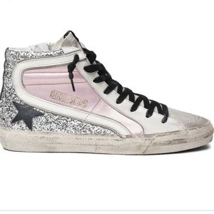 Golden Goose Slide Glitter High Top Sneaker